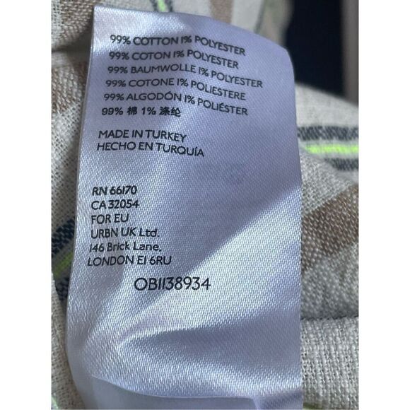 Maeve X Anthropologie Danielle Striped oversize Boyfriend Blazer XS - Picture 9 of 14